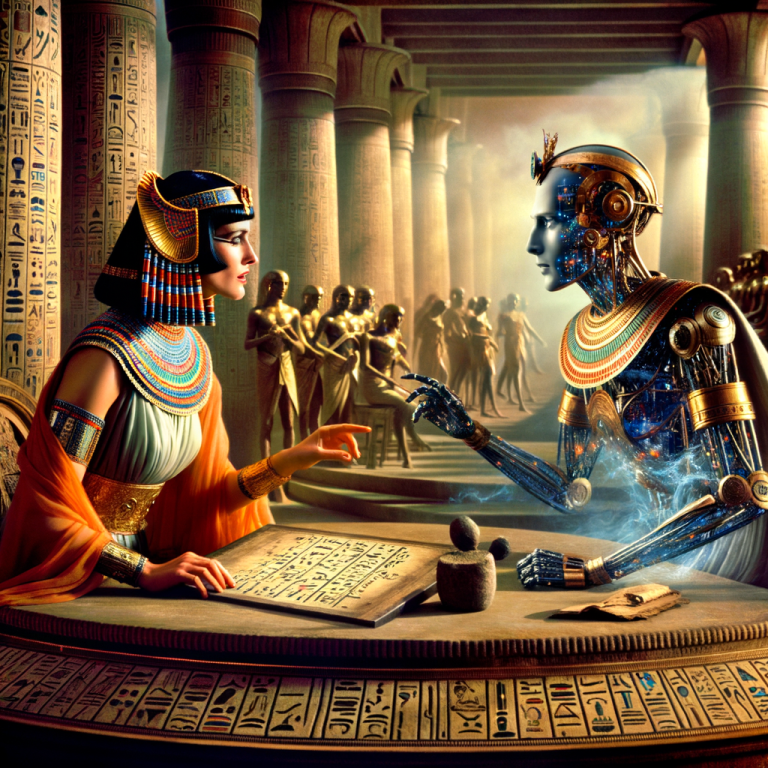 Cleopatra en Chat IA: Política, Poder y Seducción en el Antiguo Egipto