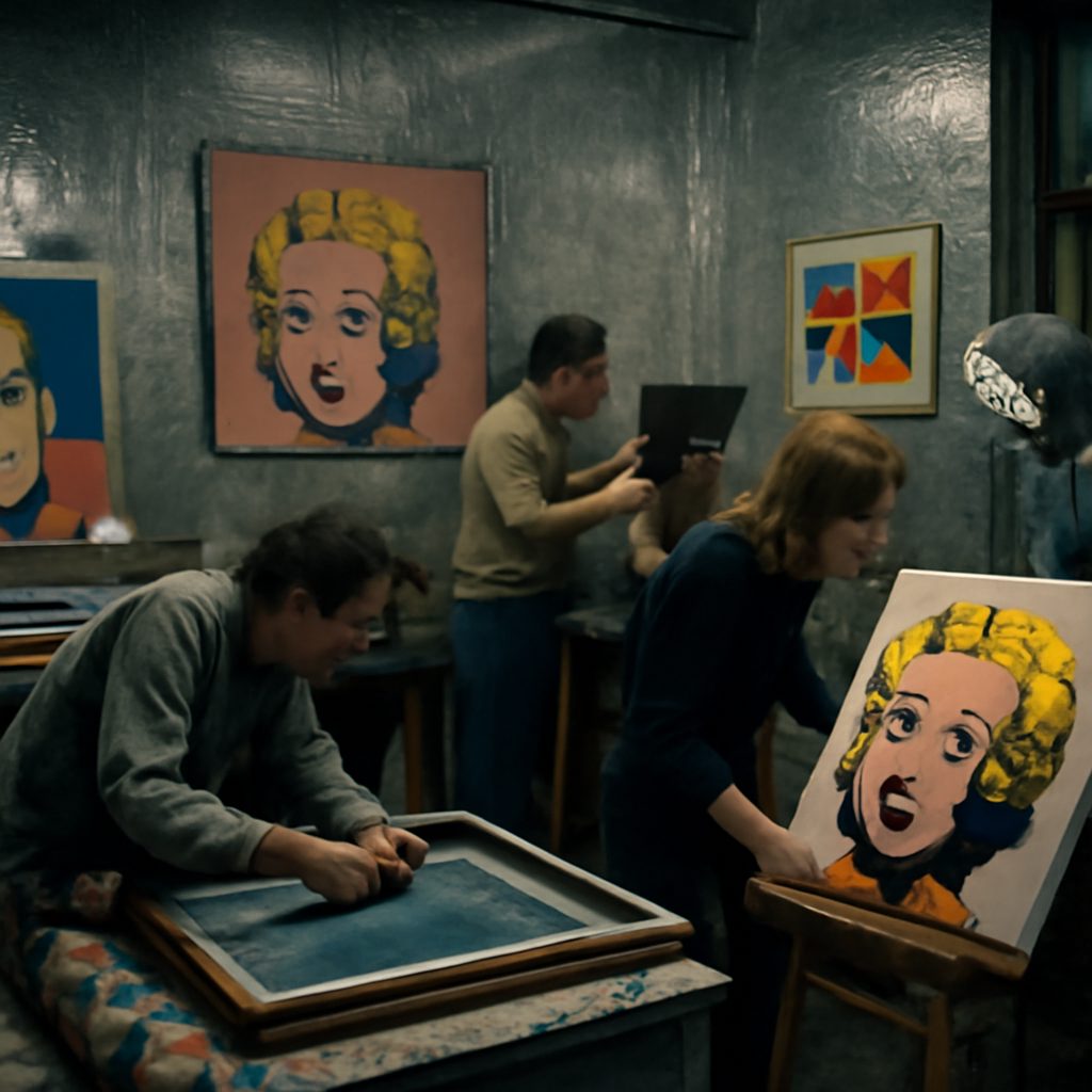 Andy Warhol en el ambiente creativo de The Factory, su famoso taller de Nueva York