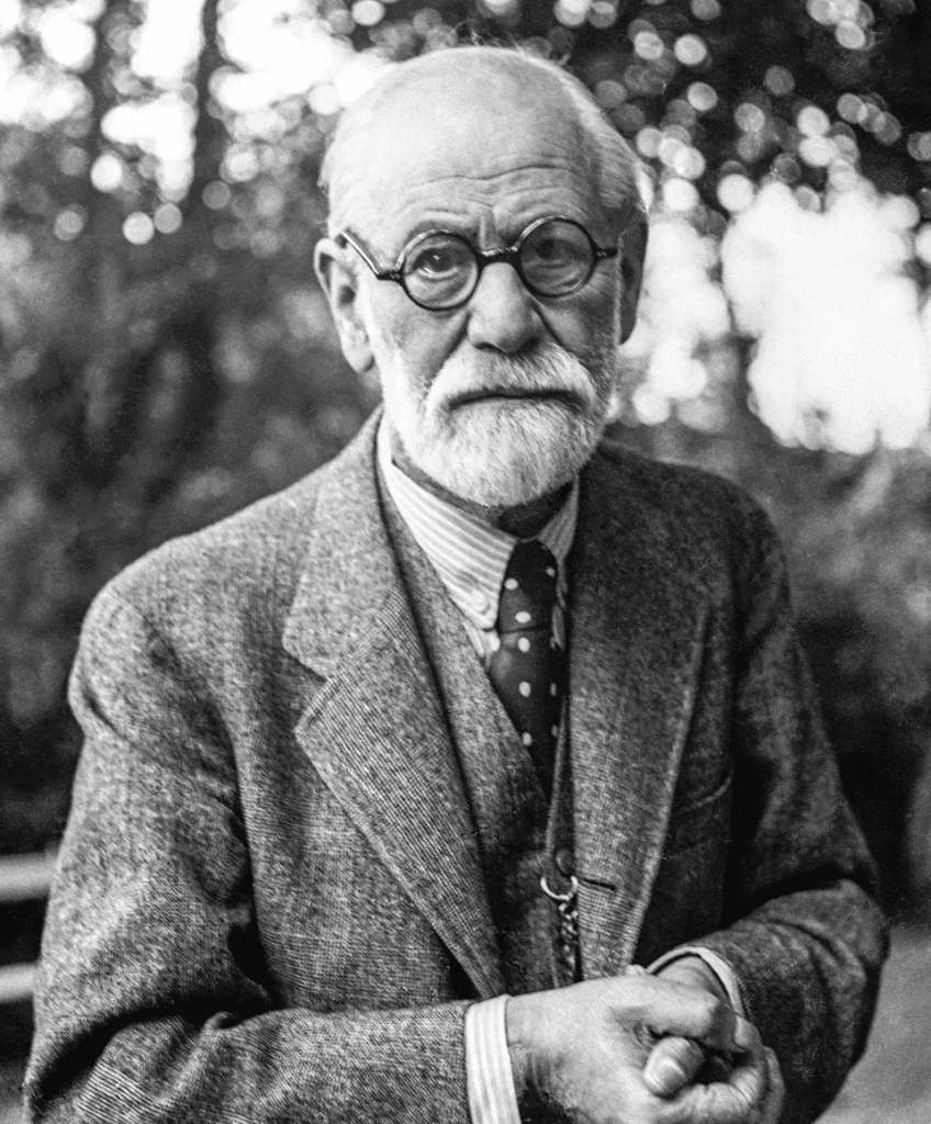 Retrato de Sigmund Freud, asociado a sus teorías sobre la infancia y los vínculos afectivos.