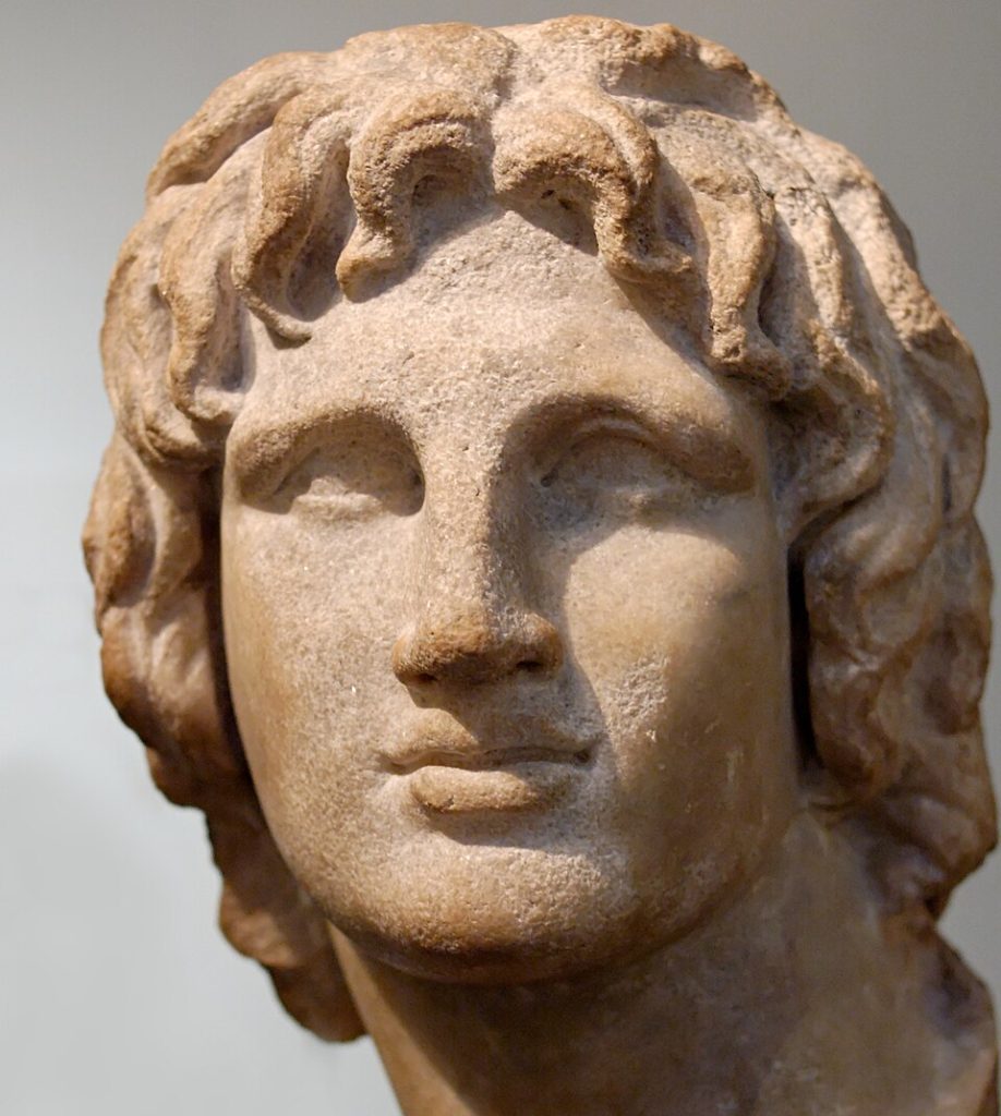 Busto o retrato histórico de Alejandro Magno, figura central del artículo sobre su muerte