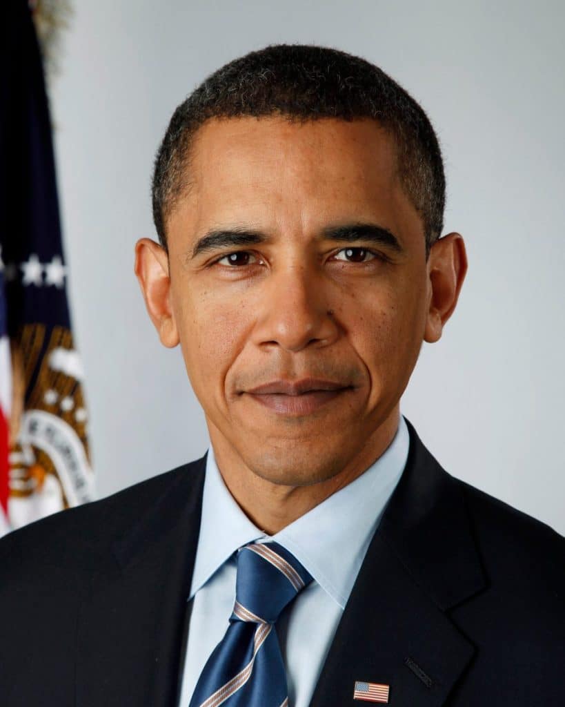 Retrato de Barack Obama, expresidente de Estados Unidos