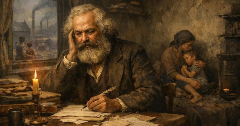 Karl Marx vivió en la pobreza: la historia detrás de su pensamiento económico