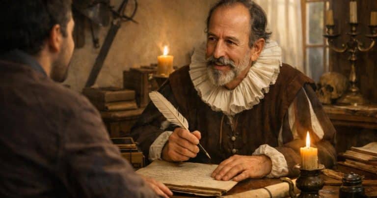 ¿Qué historias inéditas contaría Miguel de Cervantes? ¡Habla con el autor de Quijote!