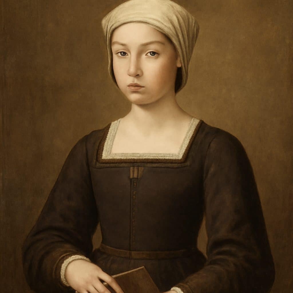 Retrato histórico de Isabel I de Castilla en su juventud, usado para ilustrar su educación y formación.