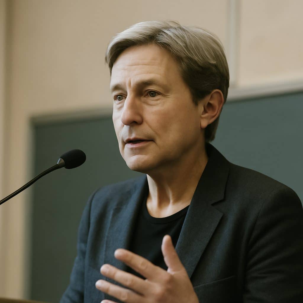 Judith Butler en un entorno académico, asociada a sus aportes sobre género y feminismo