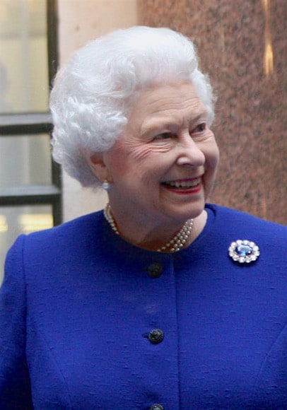 Isabel II de Inglaterra en un acto oficial durante su largo reinado