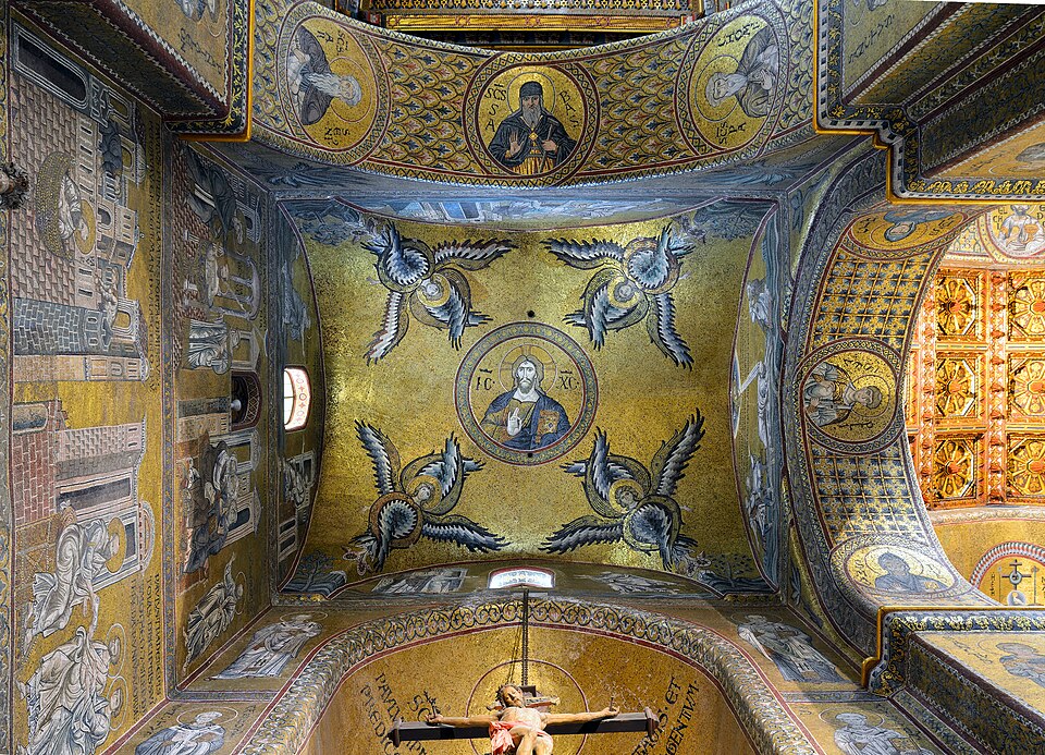 Mosaico bizantino de Jesucristo, una imagen representativa de su influencia en la historia del cristianismo.