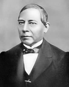 Retrato de Benito Juárez, figura histórica mexicana de origen zapoteca