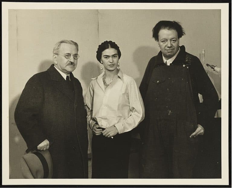 Fotografía o retrato de Frida Kahlo y Diego Rivera, protagonistas de una de las relaciones más complejas del arte mexicano.