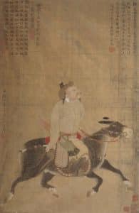Retrato histórico de Temuyín, el nombre real de Genghis Khan