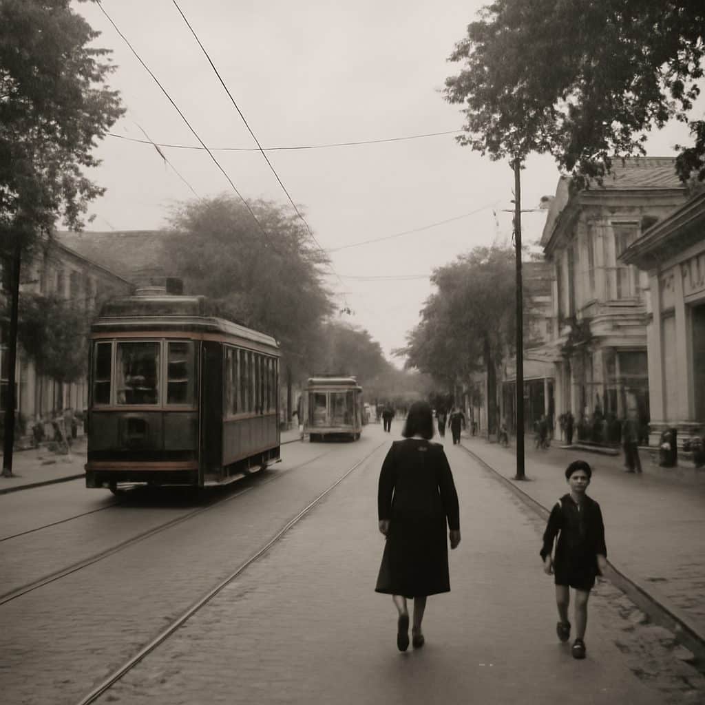 Calle de Buenos Aires en la época de la niñez de Jorge Mario Bergoglio