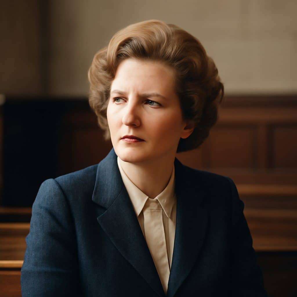 Retrato de Margaret Thatcher en su juventud, antes de llegar al poder político.