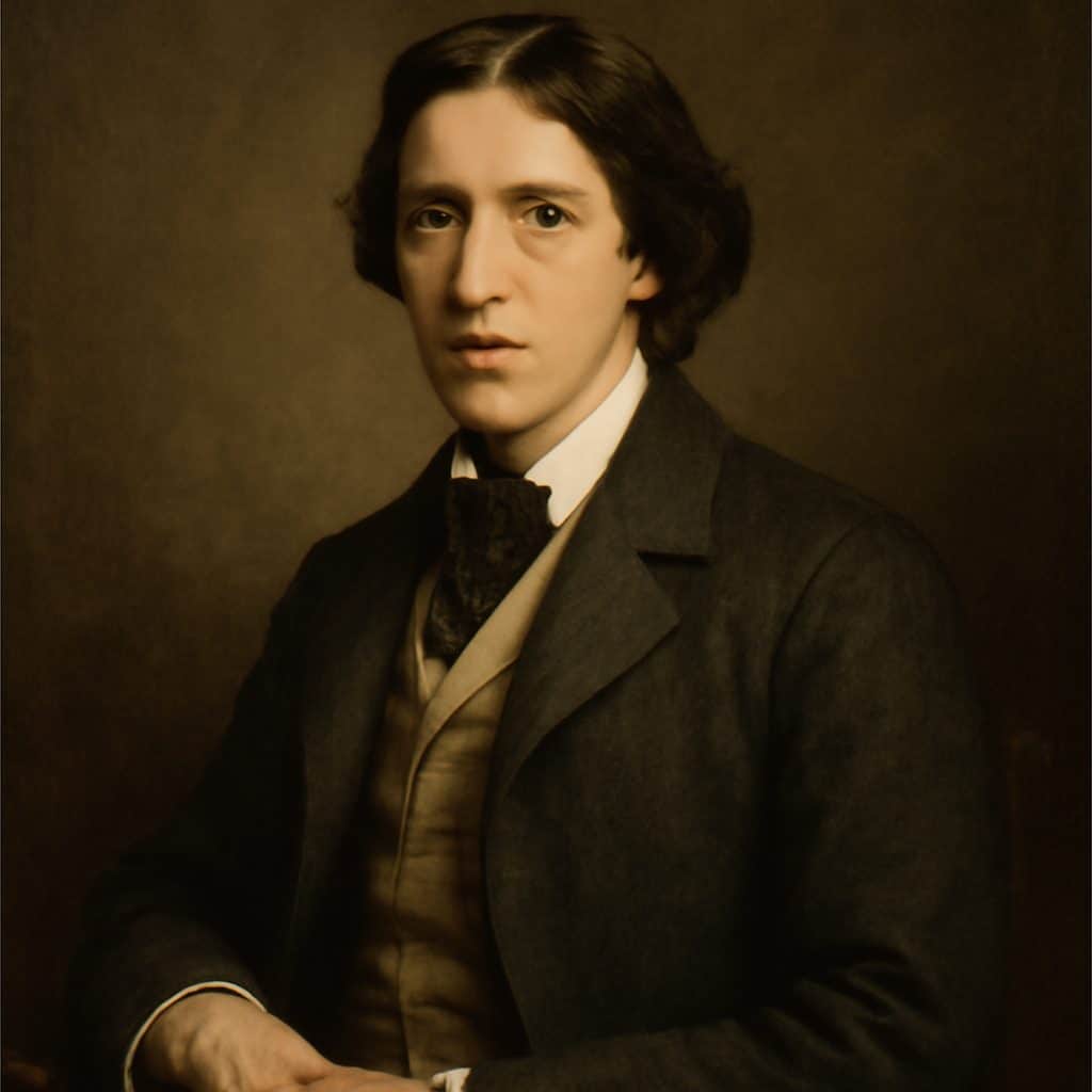 Retrato de Oscar Wilde en su juventud, etapa en la que ya se intuían los rasgos cultivados desde su infancia en Dublín
