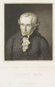 Retrato de Immanuel Kant, filósofo alemán asociado al imperativo categórico
