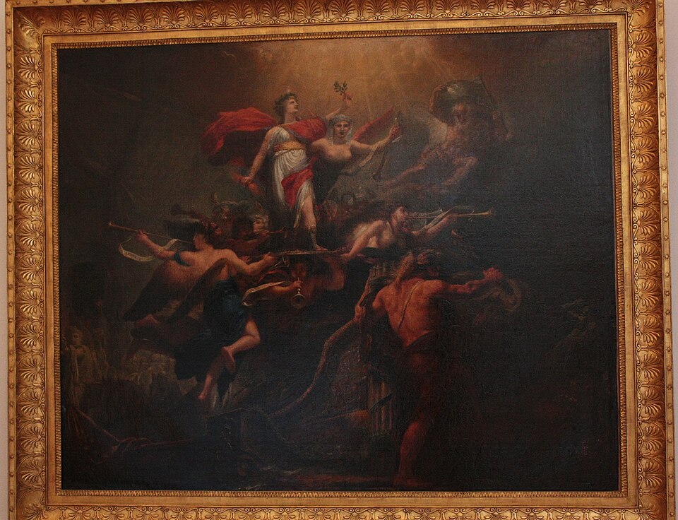 Napoleón Bonaparte durante el golpe del 18 de Brumario en una escena política de la Francia revolucionaria.